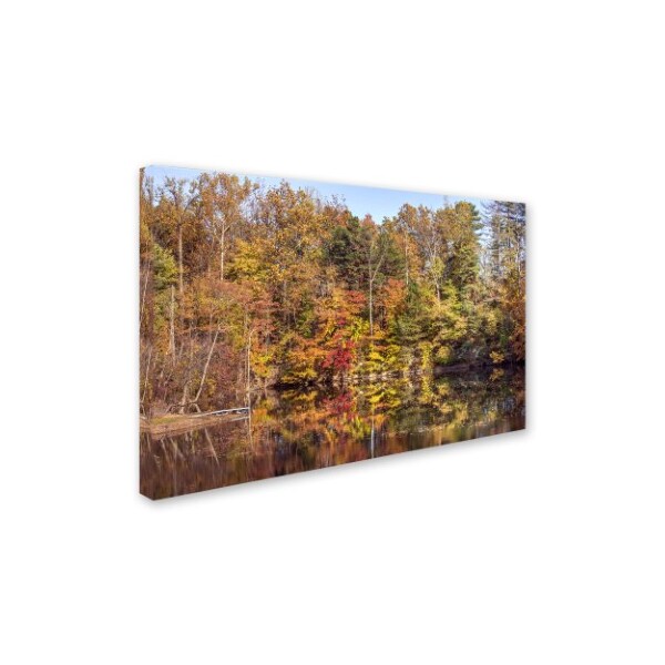 Jason Shaffer 'Autumn Quarry' Canvas Art,22x32